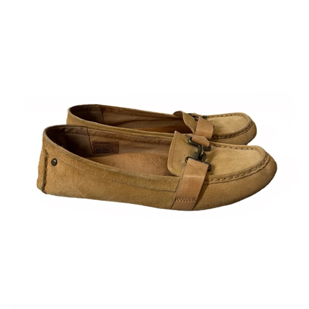 UGG Women’s Leather Moccasins in Tawny, Size 7, Tan